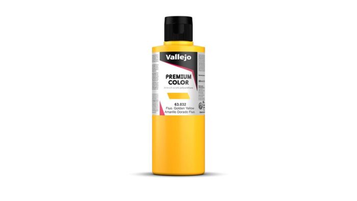 Vallejo - Premium Color - Fluorescent Golden Yellow 200ml