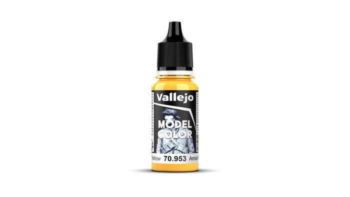 Vallejo Model Colour - Flat Yellow 17 ml Old Formulation - Image 2