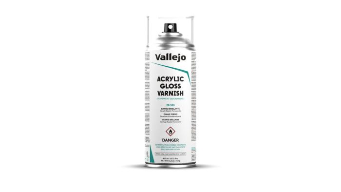 Vallejo Aerosol Spray Primer - Gloss Varnish 400ml Old Packaging