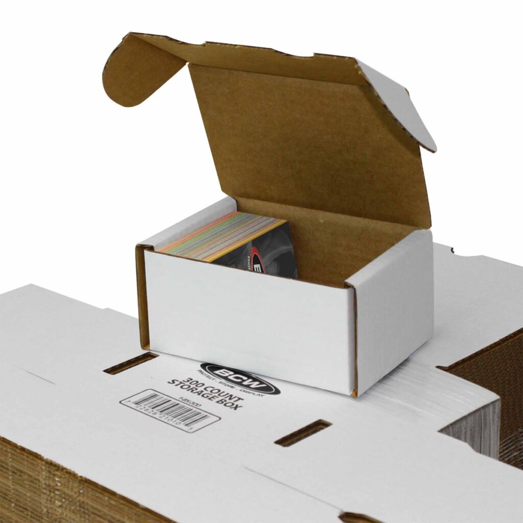 Bcw Rack BCW Storage Box (300) White 25ct Bundle - Geek Culture