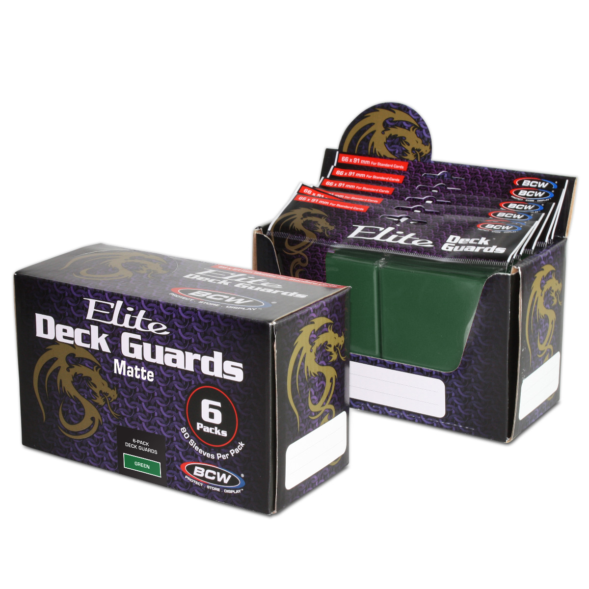 BCW Sleeves - Deck Guard Elite (80) Green Matte - Image 2