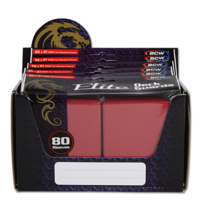 BCW Deck Guard Elite (80) Red Matte