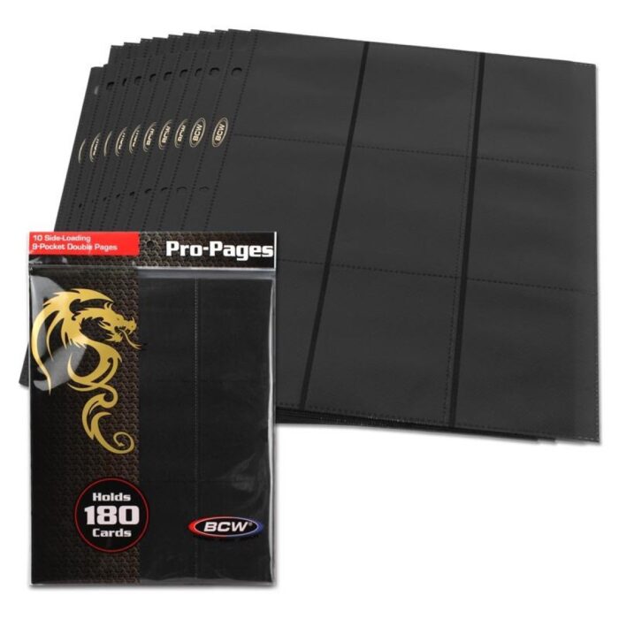 BCW 18-Pocket Pages Sideloading Black 10ct - Image 2