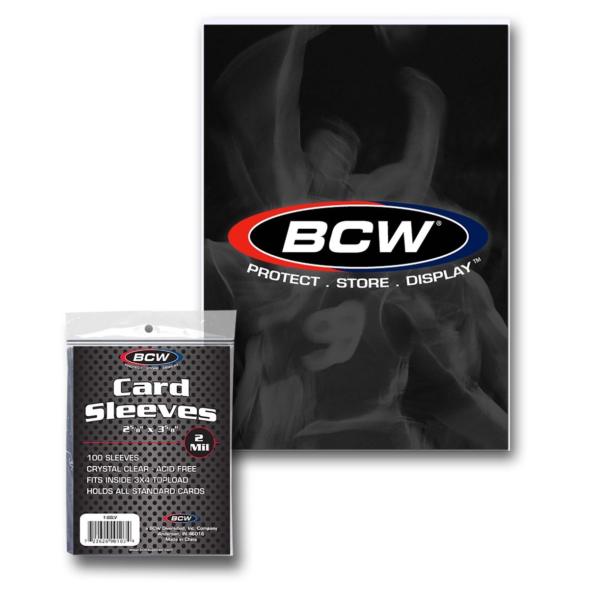 BCW Thick Penny Card Soft Sleeves – 5 Packs Of 100 (500 Total) For 130 Pt. Cards