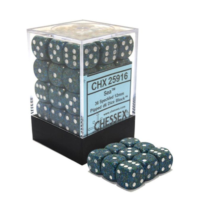 Speckled® 12mm d6 Sea™ Dice Block™ (36 dice)