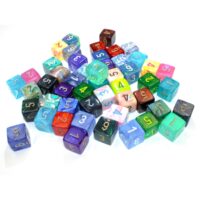 Chessex - Bag of 50 assorted Signature d6 Dice
