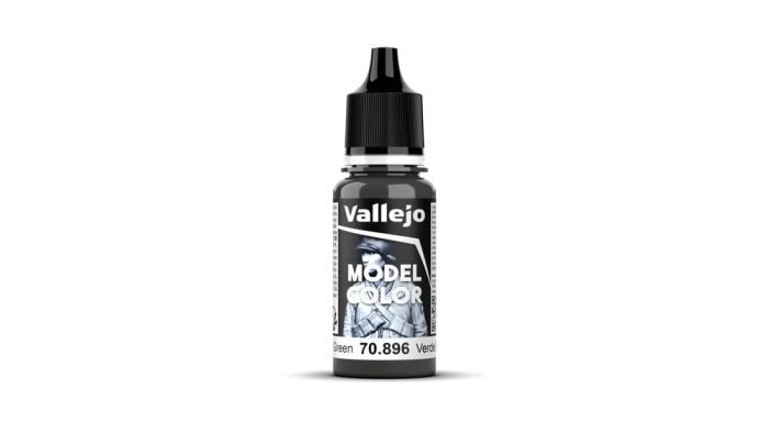 Vallejo Model Colour - German Cam Extra Dark Green 17 ml Old Formulation - Image 2