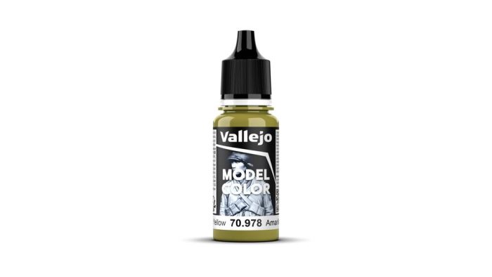 Vallejo Model Colour - Dark Yellow 17 ml Old Formulation - Image 2