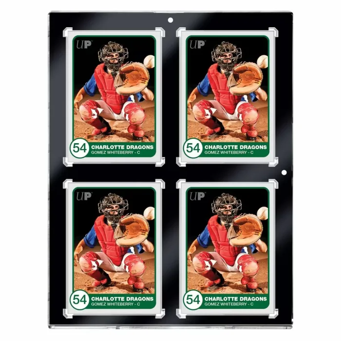 Ultra Pro: 4-Card Black Border UV ONE-TOUCH Magnetic Holder