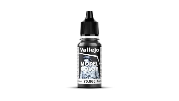 Vallejo Model Colour - Metallic Oily Steel 17 ml Old Formulation