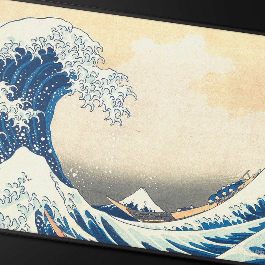 Ultra Pro: The Great Wave off Kanagawa Black Stitched Playmat (Art Series) - Image 3