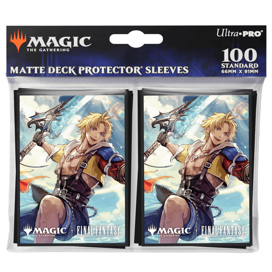 Ultra Pro: MTG – FINAL FANTASY 100ct Deck Protector Sleeves Commander (Tidus, Yuna's Guardian) - Image 2