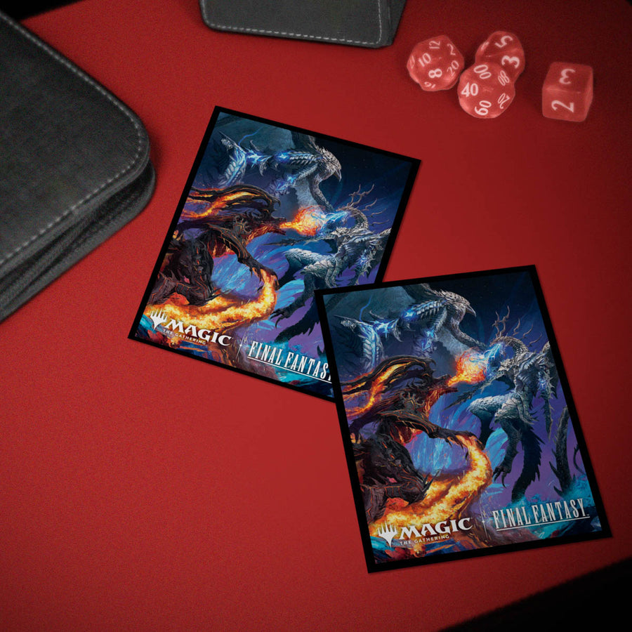 Ultra Pro: MTG – FINAL FANTASY 100ct Deck Protector Sleeves (Bahamut and Ifrit) - Image 3