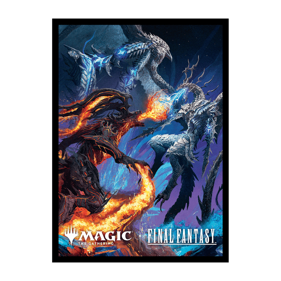 Ultra Pro: MTG – FINAL FANTASY 100ct Deck Protector Sleeves (Bahamut and Ifrit)
