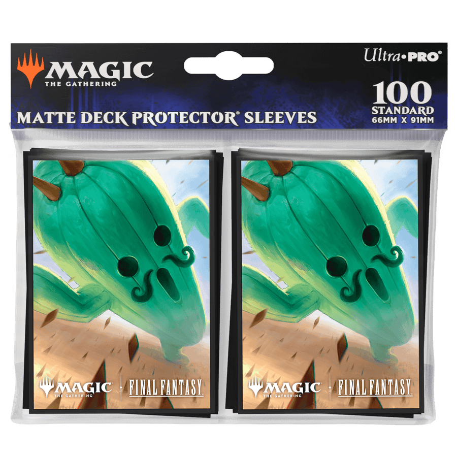 Ultra Pro: MTG – FINAL FANTASY 100ct Deck Protector Sleeves (Jumbo Cactuar) - Image 2