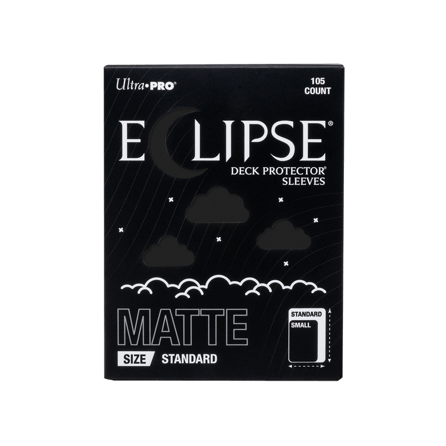 Ultra PRO: ECLIPSE Matte Standard Deck Protector Sleeves 105ct – Jet Black
