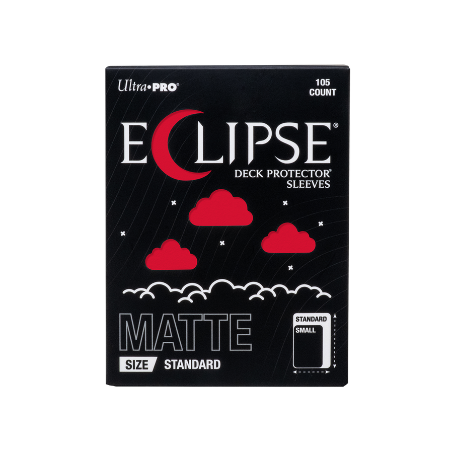 Ultra PRO: ECLIPSE Matte Standard Deck Protector Sleeves 105ct – Apple Red