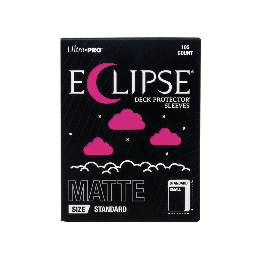 Ultra PRO: ECLIPSE Matte Standard Deck Protector Sleeves 105ct – Hot Pink