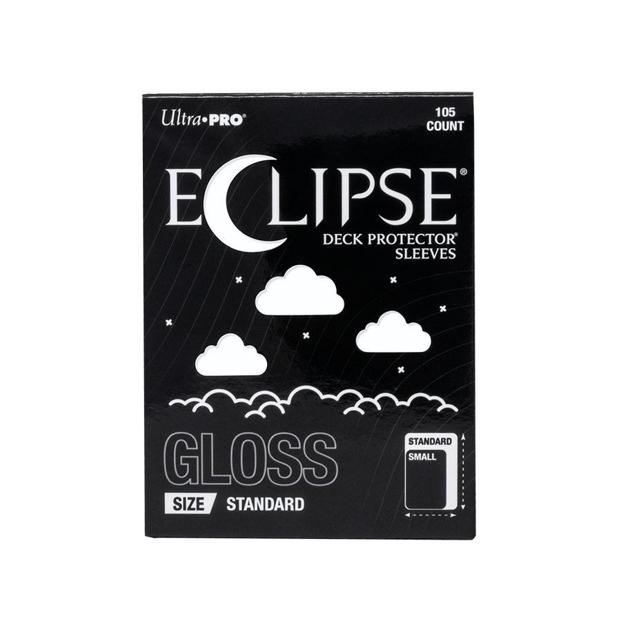 Ultra PRO: ECLIPSE Gloss Standard Deck Protector Sleeves 105ct – Arctic White