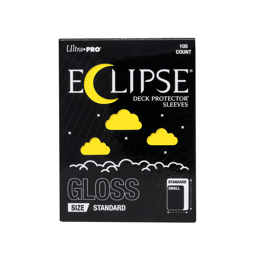 Ultra PRO: ECLIPSE Gloss Standard Deck Protector Sleeves 105ct – Lemon Yellow
