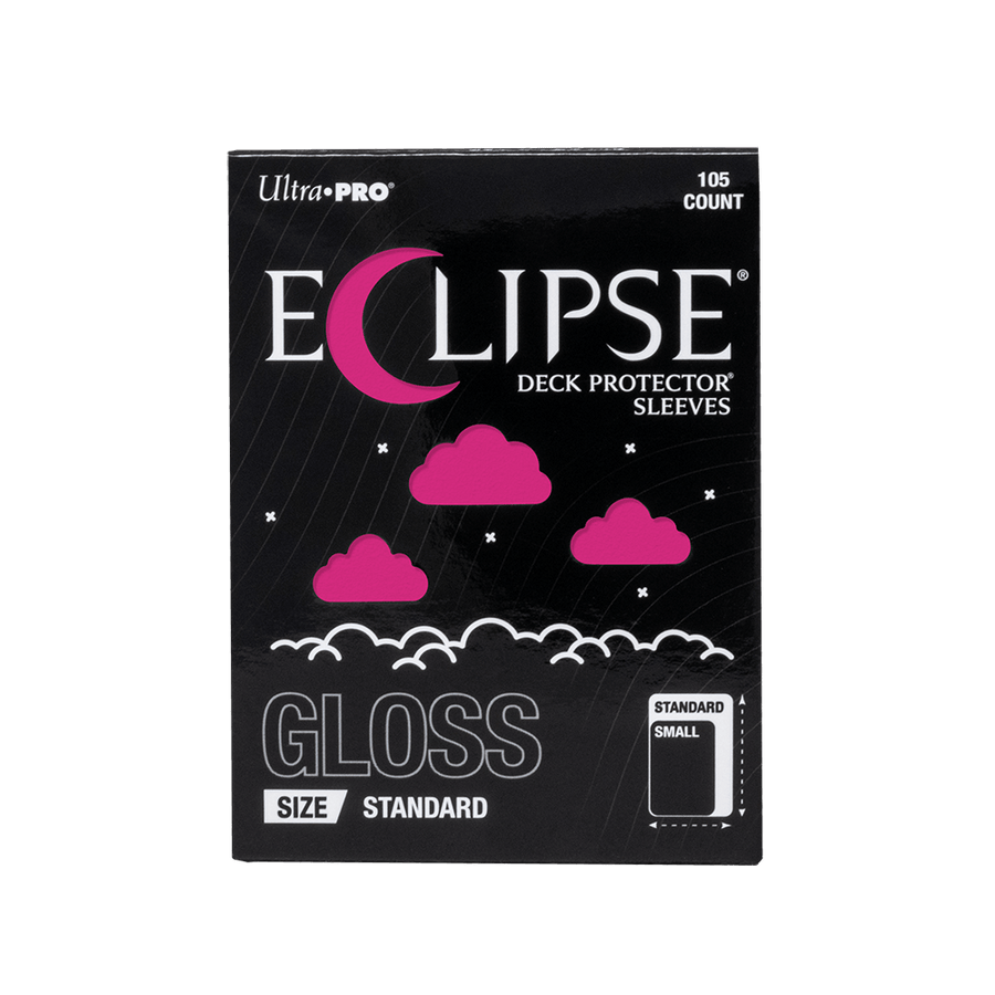 Ultra PRO: ECLIPSE Gloss Standard Deck Protector Sleeves 105ct – Hot Pink