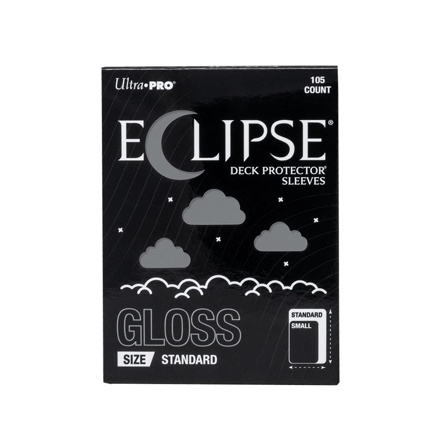 Ultra PRO: ECLIPSE Gloss Standard Deck Protector Sleeves 105ct – Smoke Grey