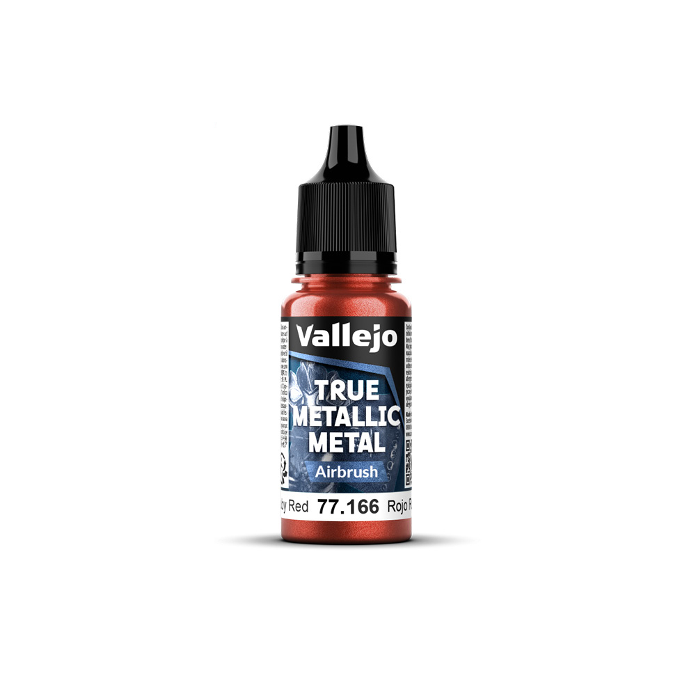 Vallejo - True Metallic Metal - Airbrush - Ruby Red 18ml