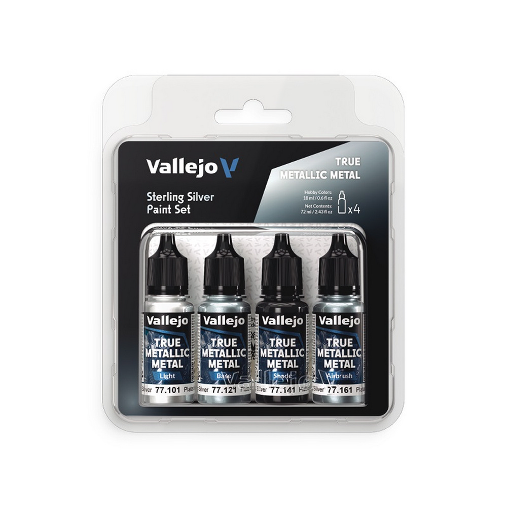 Vallejo - Sterling Silver Paint Set