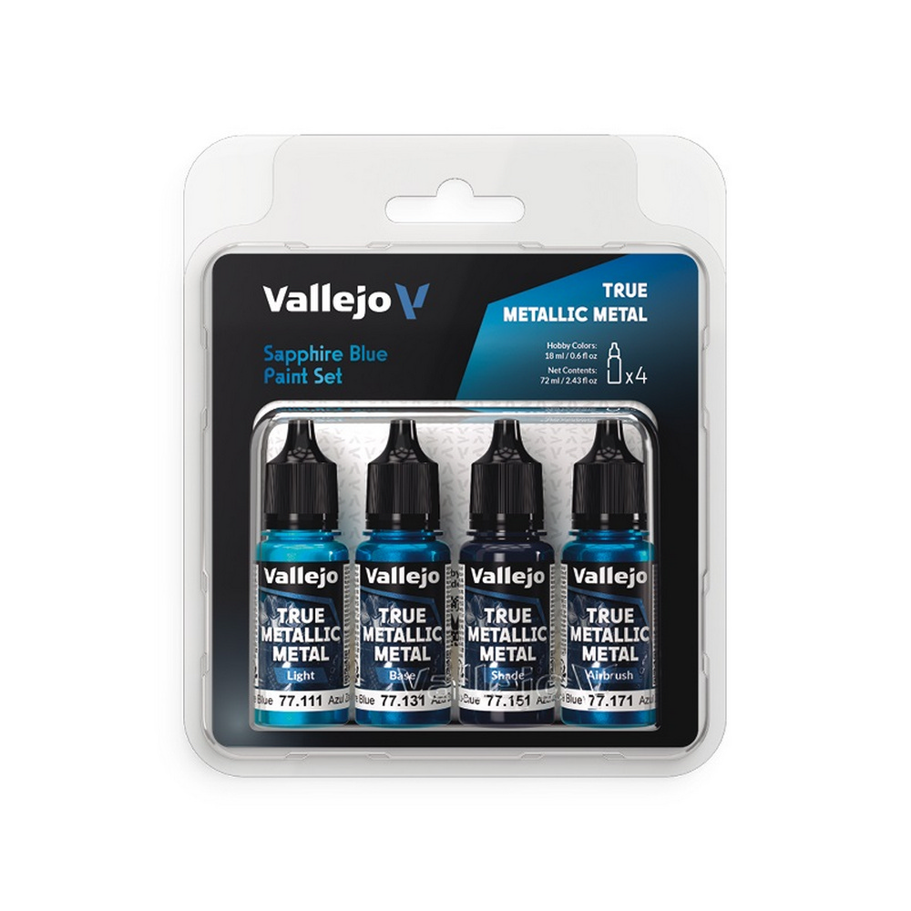 Vallejo - Sapphire Blue Paint Set
