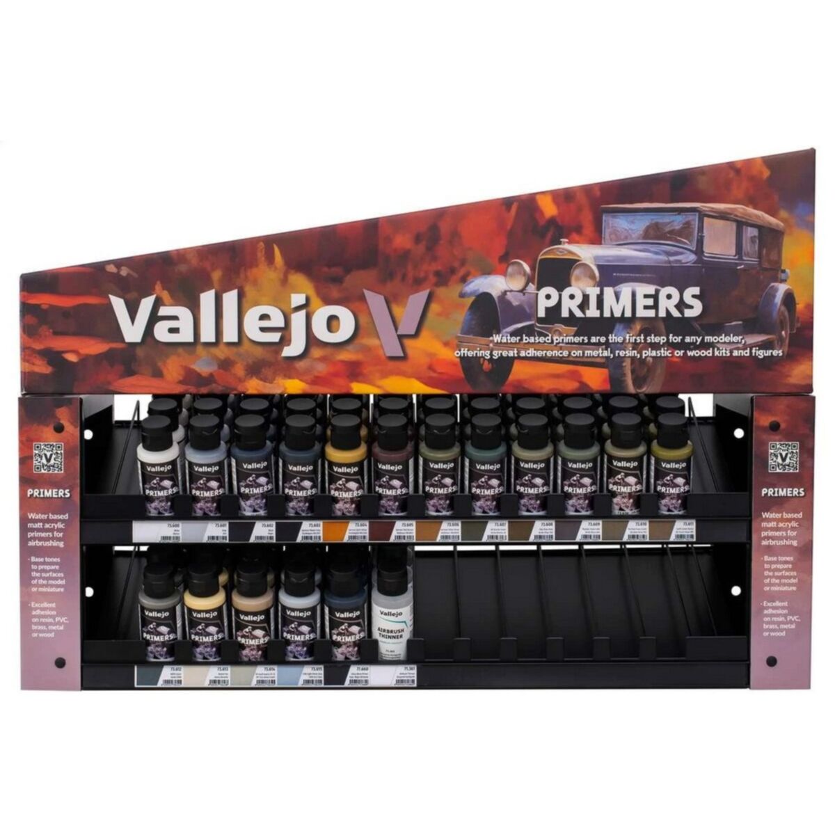 Vallejo - Primer - Display Rack with Stock