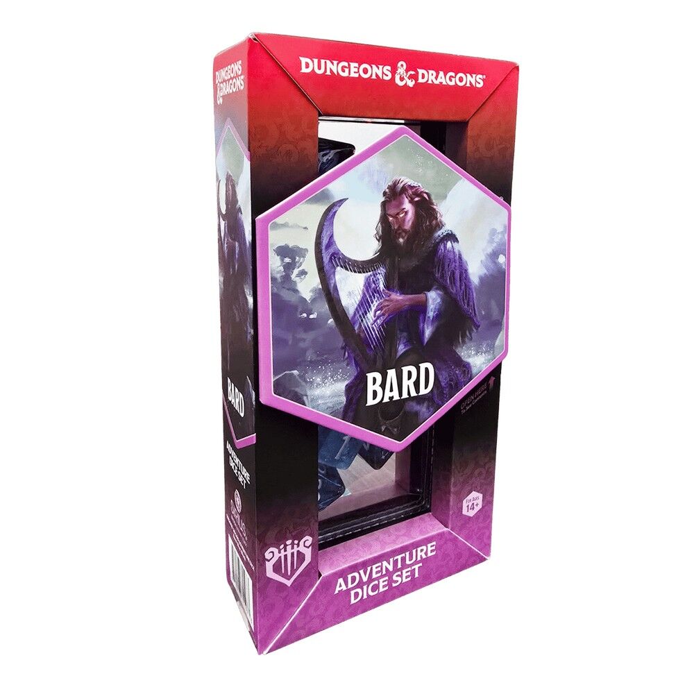 Sirius Dice – D&D Adventure Dice – Bard: Blue, Black