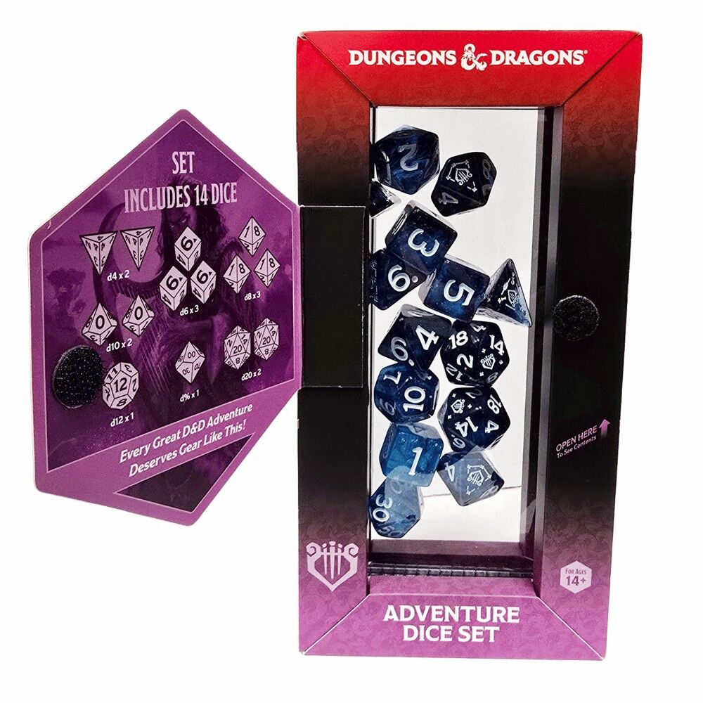 Sirius Dice – D&D Adventure Dice – Bard: Blue, Black - Image 2