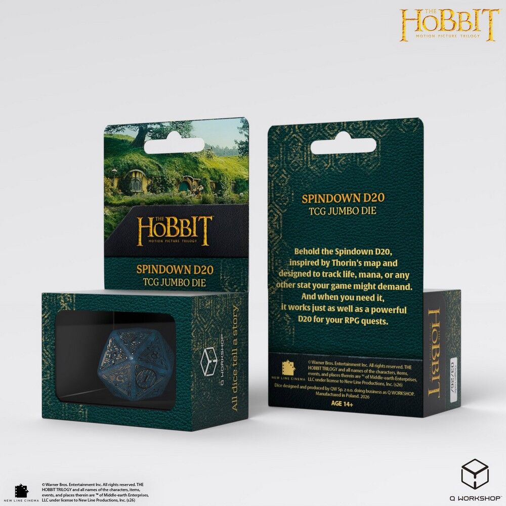 The Hobbit Spindown D20 - Aether TCG Jumbo Die