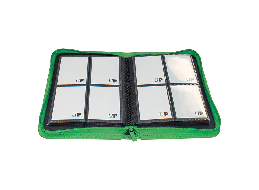 Ultra PRO: Vivid 4-Pocket Zippered PRO-Binder – Green - Image 2