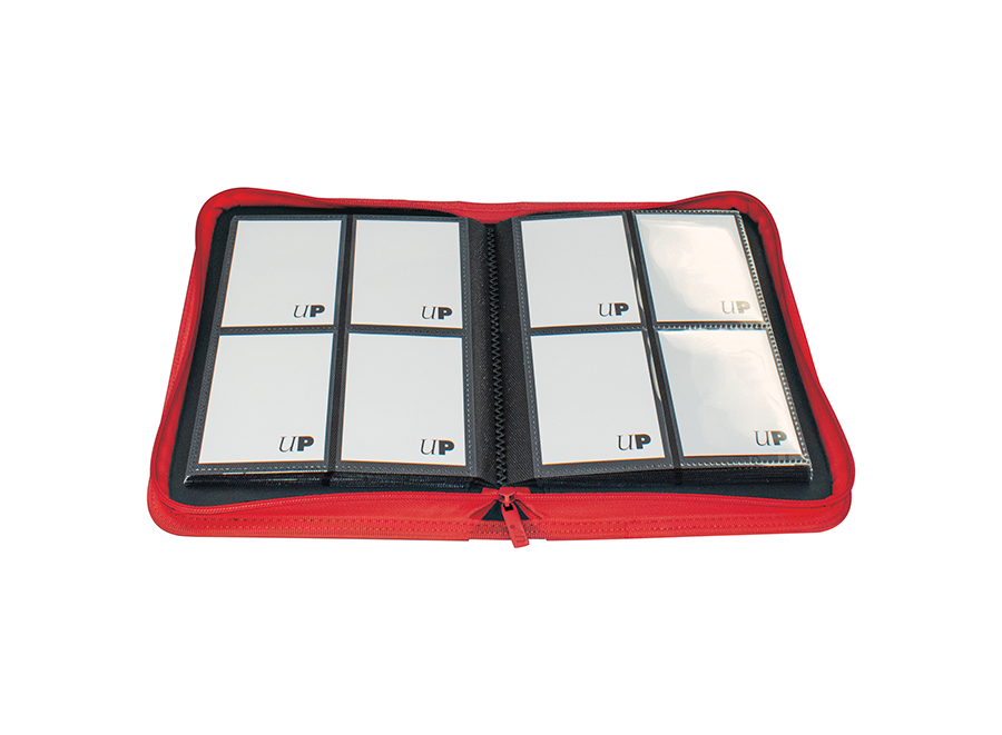 Ultra PRO: Vivid 4-Pocket Zippered PRO-Binder – Red - Image 2