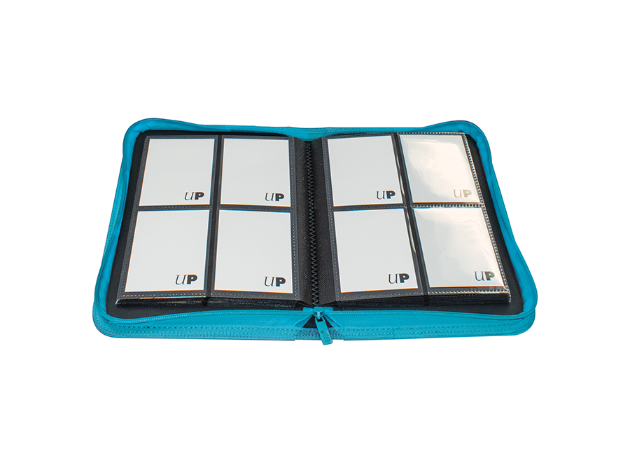 Ultra PRO: Vivid 4-Pocket Zippered PRO-Binder – Teal - Image 2
