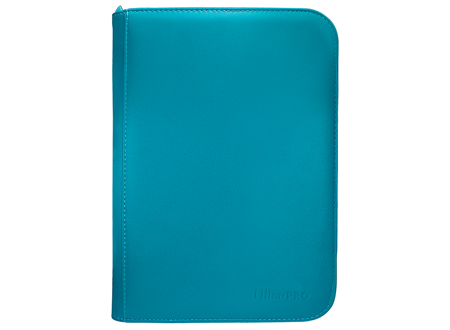 Ultra PRO: Vivid 4-Pocket Zippered PRO-Binder – Teal
