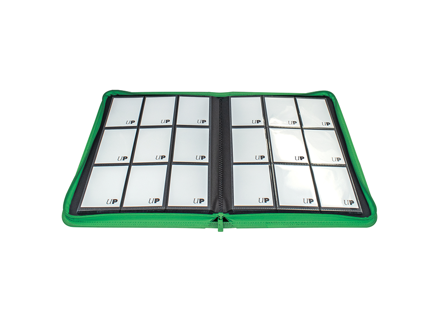 Ultra PRO: Vivid 9-Pocket Zippered PRO-Binder – Green - Image 2