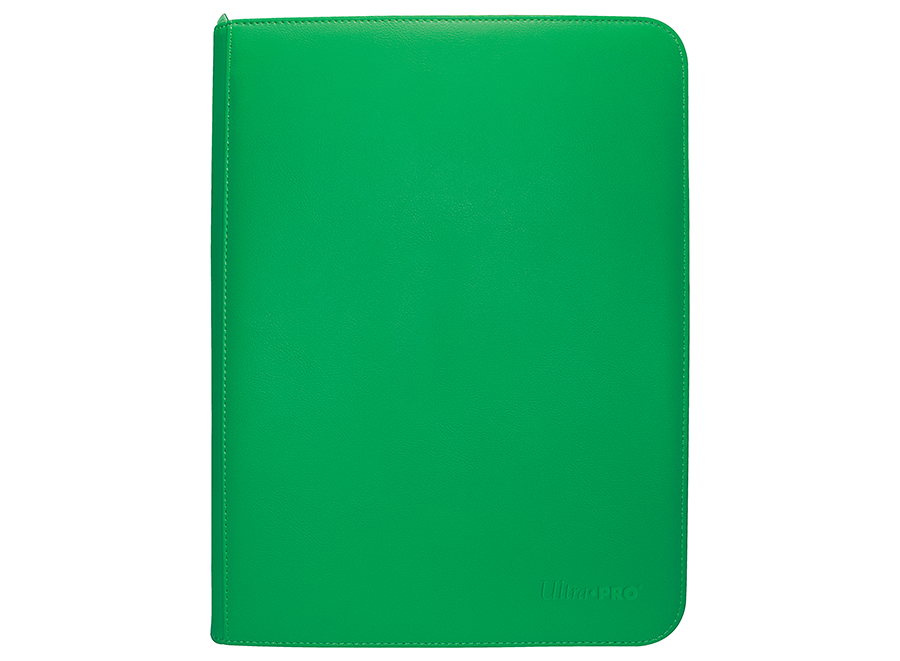 Ultra PRO: Vivid 9-Pocket Zippered PRO-Binder – Green