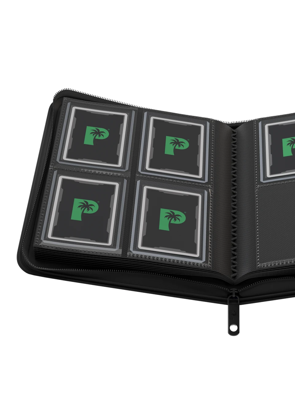 Palms Off Collector's Series 4-Pocket Top Loader Zip Binder – Black - Image 2
