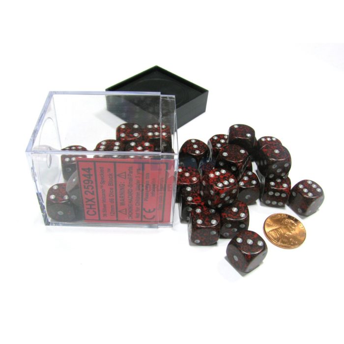 Speckled® 12mm d6 Silver Volcano™ Dice Block™ (36 dice)