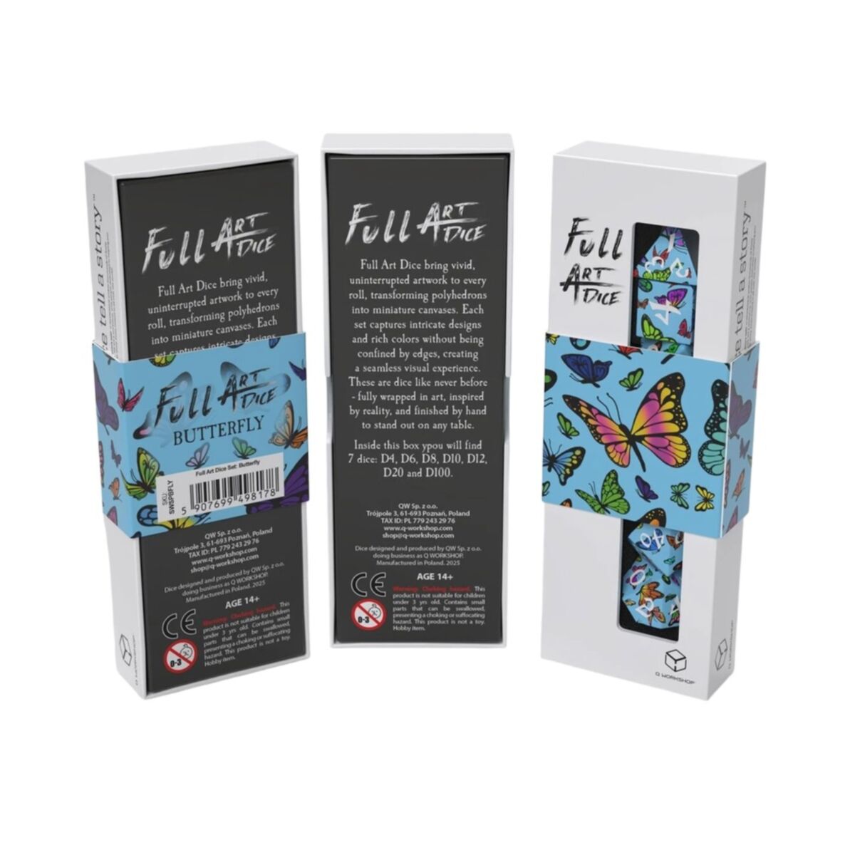 QW – Full Art Dice Set: Butterfly