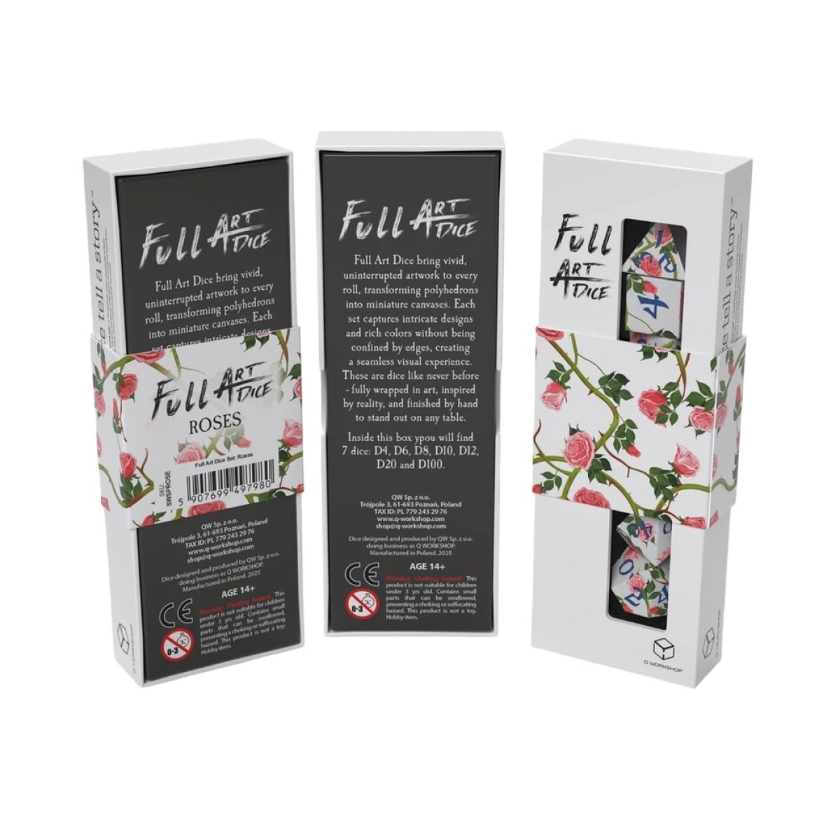 QW – Full Art Dice Set: Roses