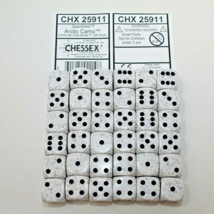 Speckled® 12mm d6 Arctic Camo™ Dice Block™ (36 dice)