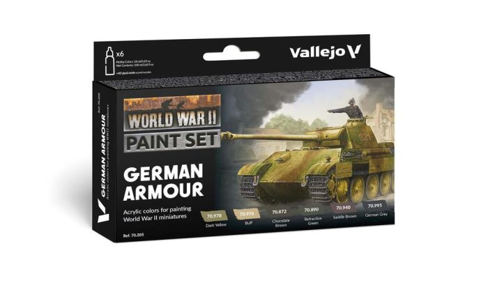Vallejo - German Armour - WWII / 6 Colors set