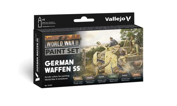 Vallejo - German Waffen SS - WWII / 6 Colors set