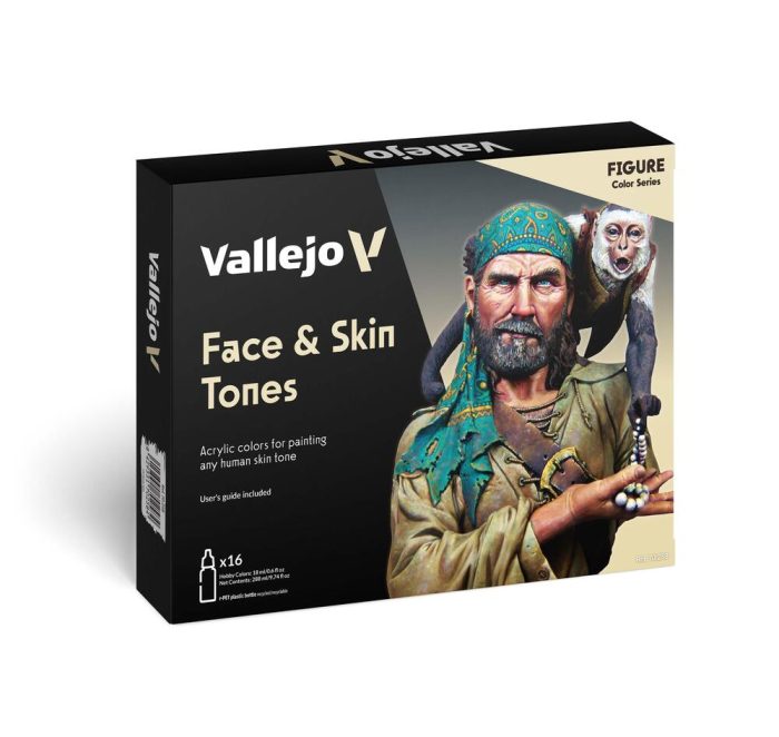 Vallejo - Face & Skin Tones - Figure / 16 Colors set