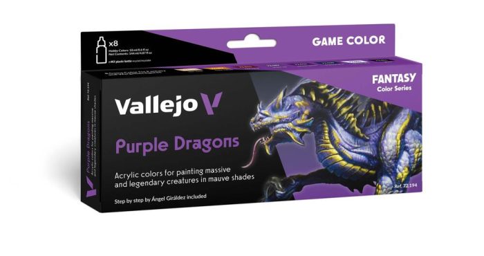 Vallejo - Game Color - 8 Colors set - Purple Dragons