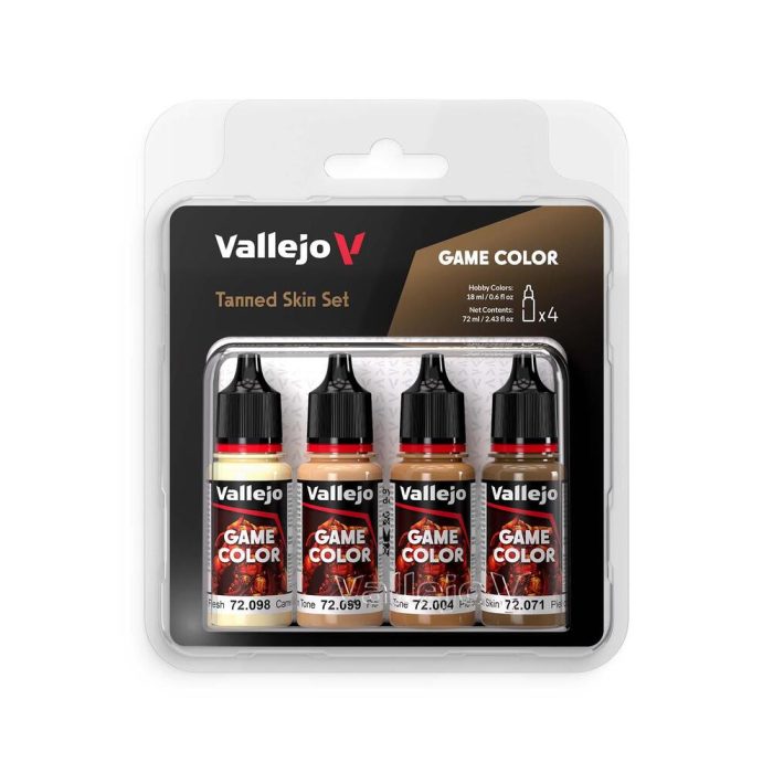 Vallejo - Game Color - 4 Colors - Tanned Skin Set
