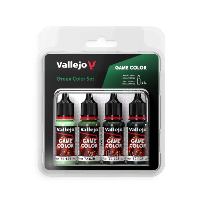 Vallejo - Game Color - 4 Colors - Green Color Set